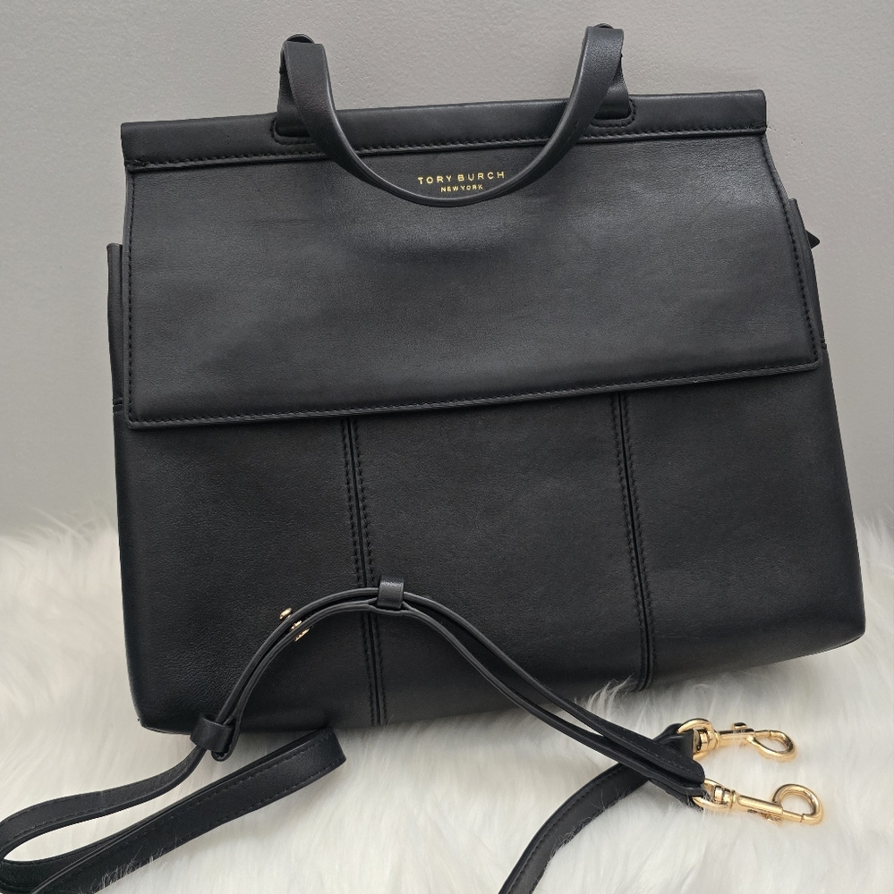 Tory Burch Black Leather Bag - Picture 3 of 11
